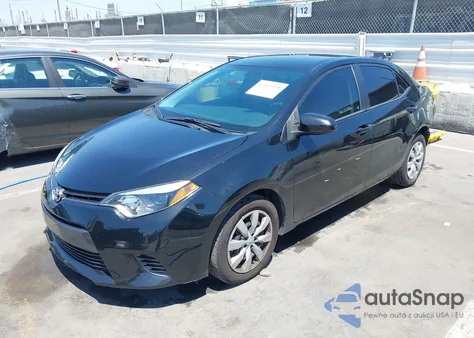 2016 Toyota Corolla Le z USA, uszkodzony, nr VIN 2T1BURHE8GC741448